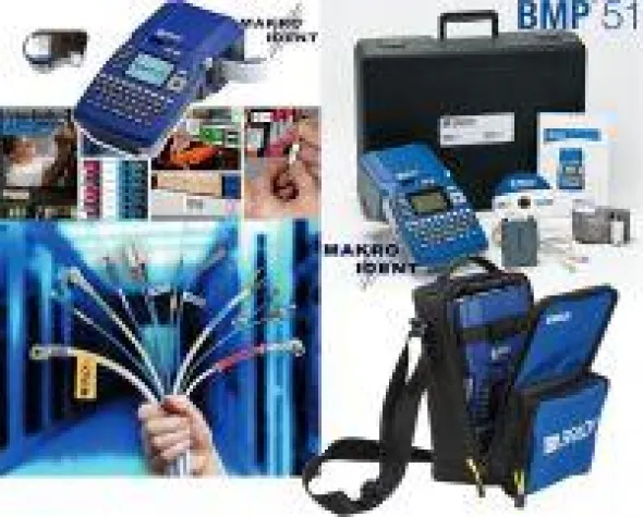 Bild: Mobiler Brady BMP51 Etikettendrucker mit großem Etikettensortiment