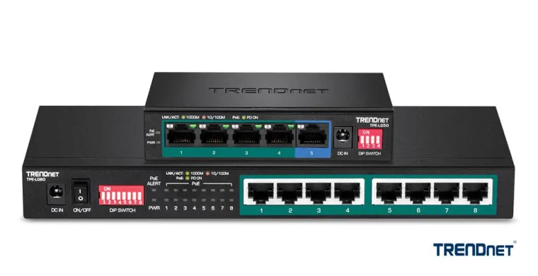 Bild: TRENDnet bringt PoE+-Switches mit großer Reichweite für Fernnetzwerkanwendungen auf den Markt