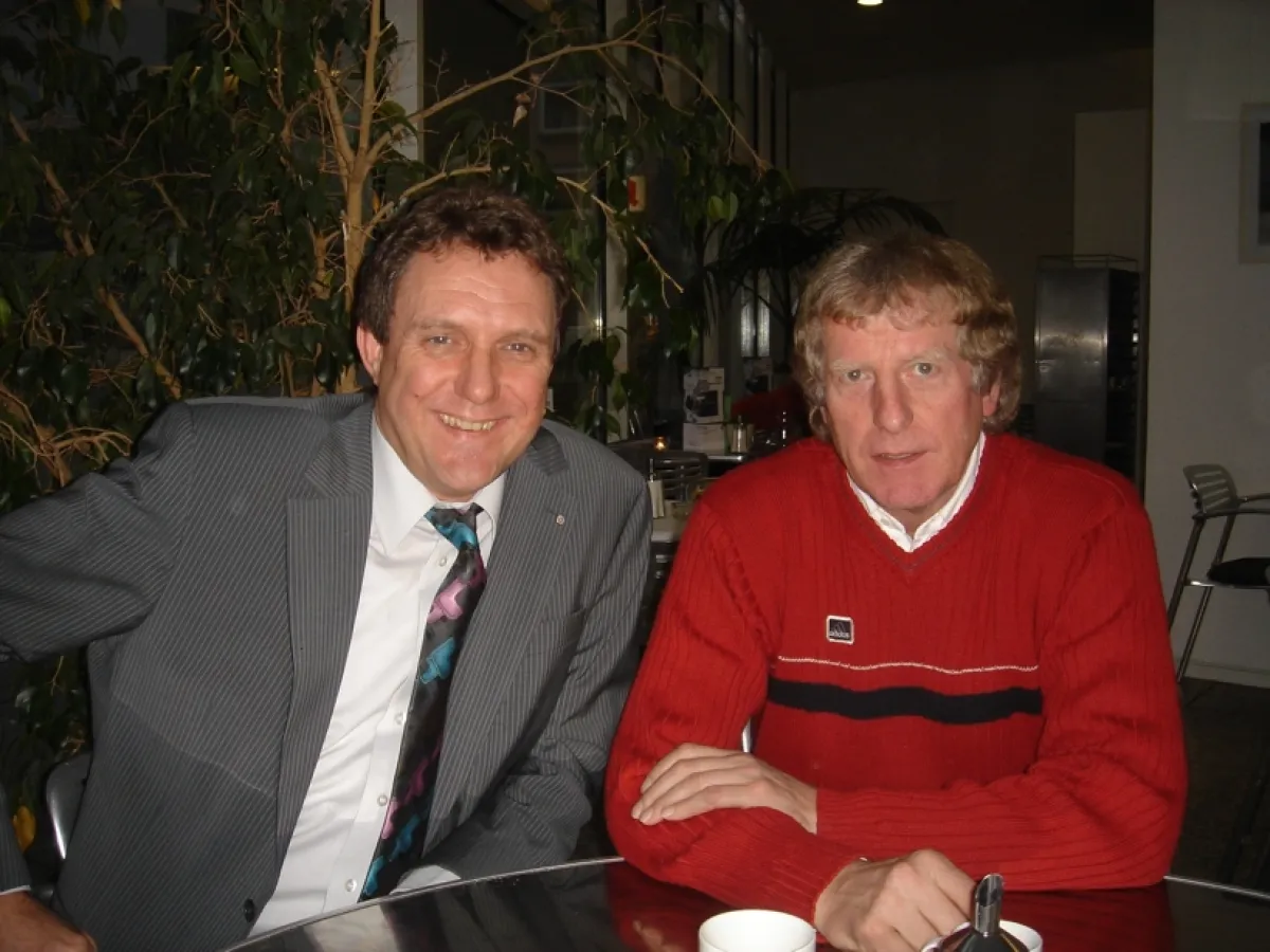 Heinrich Kürzeder, Geschäftsführer von Sales Motion (links), mit Erich Rutemöller