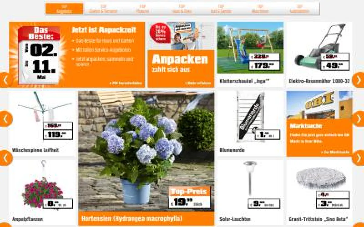 Die digitale Beilage von OBI