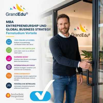 Bild: MBA Fernstudium: Hochschule Burgenland und GrandEdu verbinden akademische Weiterbildung mit Flexibilität