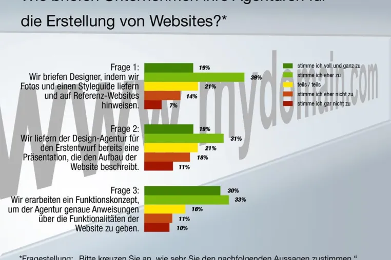 Bild: Unternehmer wissen, welche Informationen Designer für Website-Bau benötigen
