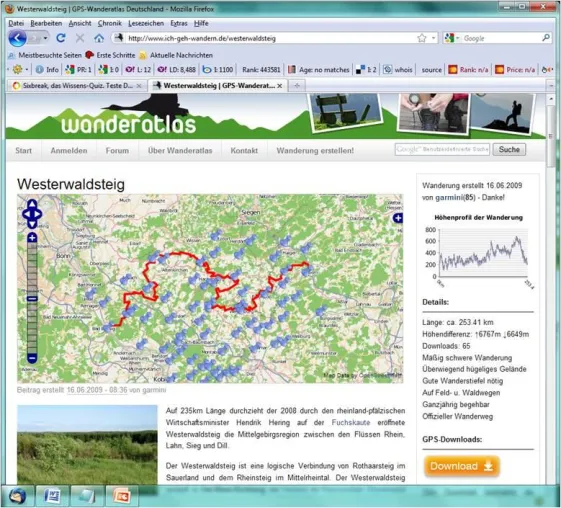 Bild: GPS-Wanderatlas für das Sauerland und Siegerland-Wittgenstein
