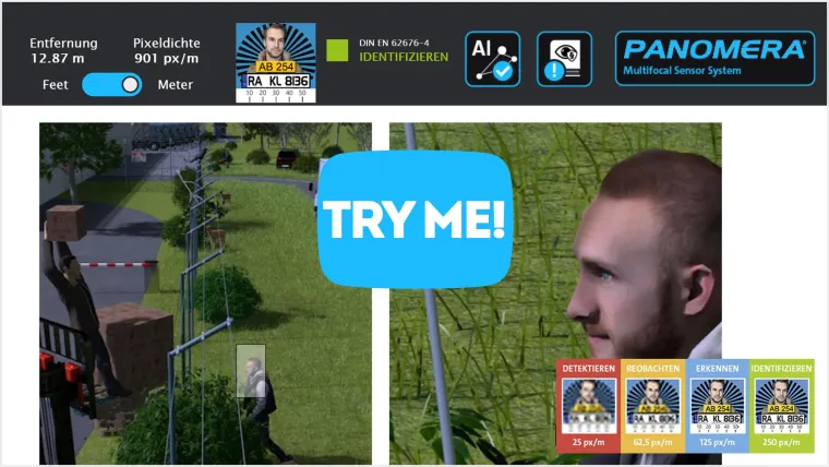 Bild: PTZ war gestern: Simulator vergleicht Kameratechnologien