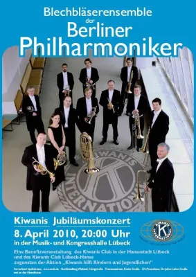 Bild: Blechbläserensemble der Berliner Philharmoniker kommen nach Lübeck