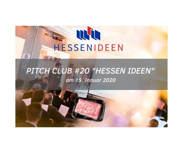 Bild: Pitch Club #20 Hessen Ideen am 15. Januar 2020 ab 14 Uhr im Thurn N Taxis Palais