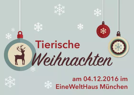 Bild: Theater, Live-Musik und Lesung: "Tierische Weihnachten" im EineWeltHaus in München