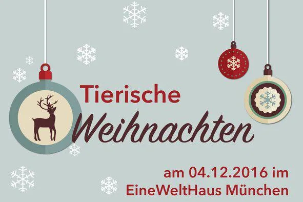 Bild: Theater, Live-Musik und Lesung: "Tierische Weihnachten" im EineWeltHaus in München