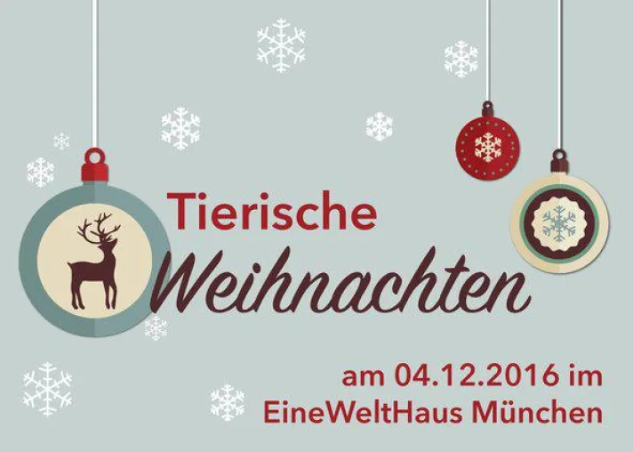 Theater, Live-Musik und Lesung: "Tierische Weihnachten" im EineWeltHaus in München Bild: Theater, Live-Musik und Lesung: "Tierische Weihnachten" im EineWeltHaus in München