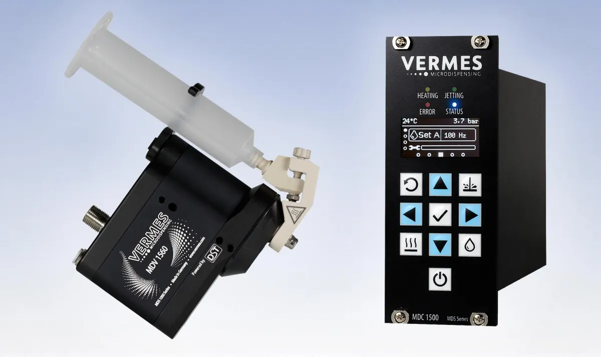 VERMES Microdispensing MDS 1560 Mikrodosiersystem mit Dynamic Shockwave Technology