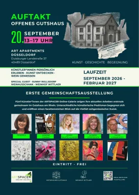 Kunstpunkte-Wochenende: Offenes Gutshaus am Rhein zeigt zeitgenössische Kunst und Werke von Franz Vornberger Bild: Kunstpunkte-Wochenende: Offenes Gutshaus am Rhein zeigt zeitgenössische Kunst und Werke von Franz Vornberger