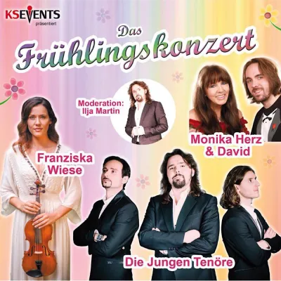 Bild: Das Frühlingskonzert - Franziska Wiese, Monika Herz & David, die Jungen Tenöre und dem Tanzensemble Regenbogen
