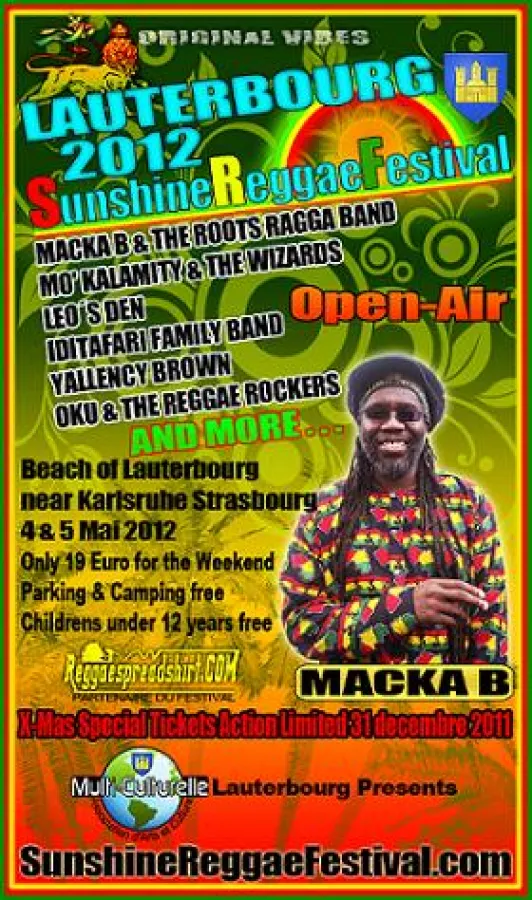 2. Sunshine Reggae Festival am Strand von Lauterbourg