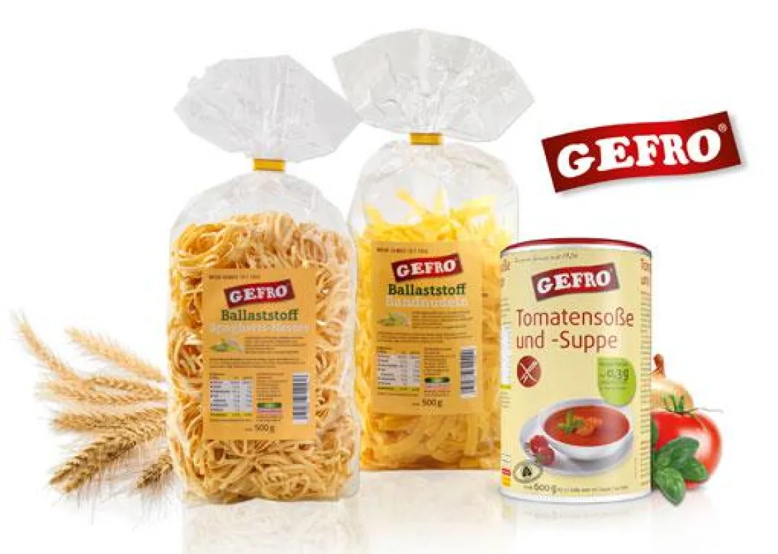 Inulin - Ballaststoffnudeln und Soßen von GEFRO