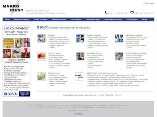 Bild: Brady Kennzeichnungs- und Arbeitssicherheitslösungen vom bekannten Distributor MAKRO IDENT