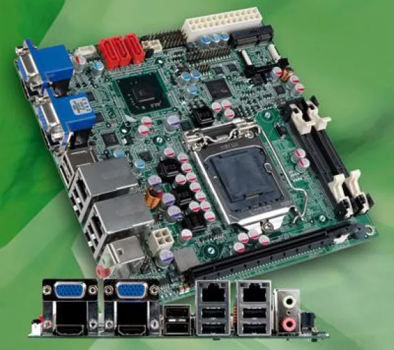 Mini-ITX SBC bietet dual VGA und dual HDMI Bild: Mini-ITX SBC bietet dual VGA und dual HDMI