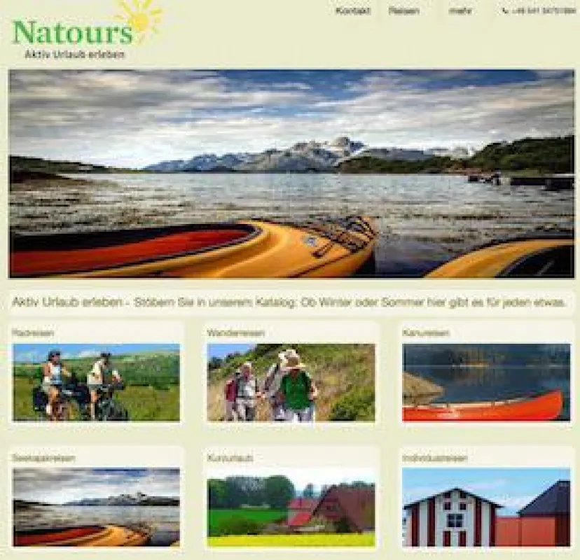 Natours Reisen GmbH: Neuer Webauftritt
