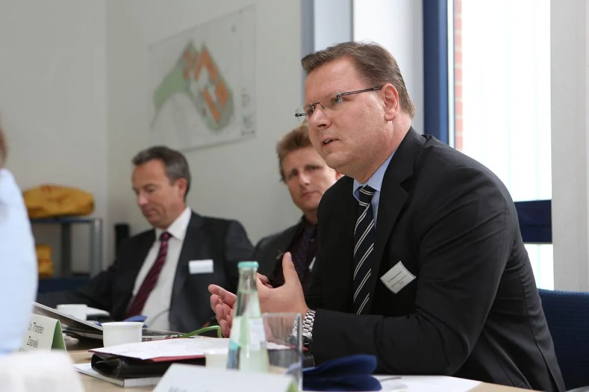 Auftakt zu EnergyProfit: Dr. Große-Allermann (B.A.U.M.), Hr. Homeyer (B.A.U.M.), Dr. Ziskowski (USB)