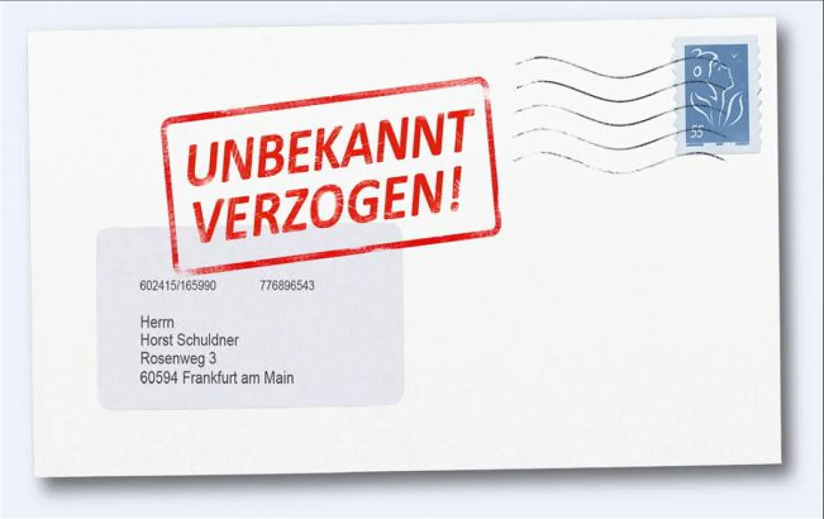 Ein teures Ärgernis: unbekannt verzogene Schuldner