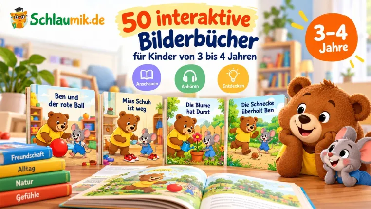 Schlaumik erweitert Lernangebot um 50 interaktive Bilderbücher für Kinder ab 3 Jahren Bild: Schlaumik erweitert Lernangebot um 50 interaktive Bilderbücher für Kinder ab 3 Jahren