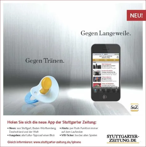 Bild: straight. punktet doppelt bei der Stuttgarter Zeitung