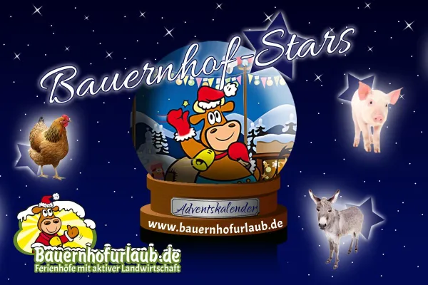 Bild: Jetzt mitmachen und einzigartige Preise gewinnen! - Der Bauernhof-Stars-Adventskalender 2019!