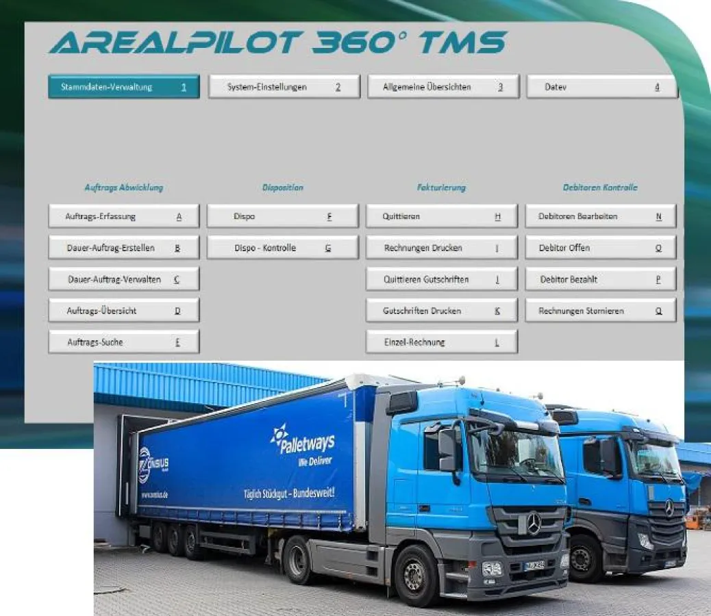 ArealPilot 360° TMS ? Menü ? Teilansicht