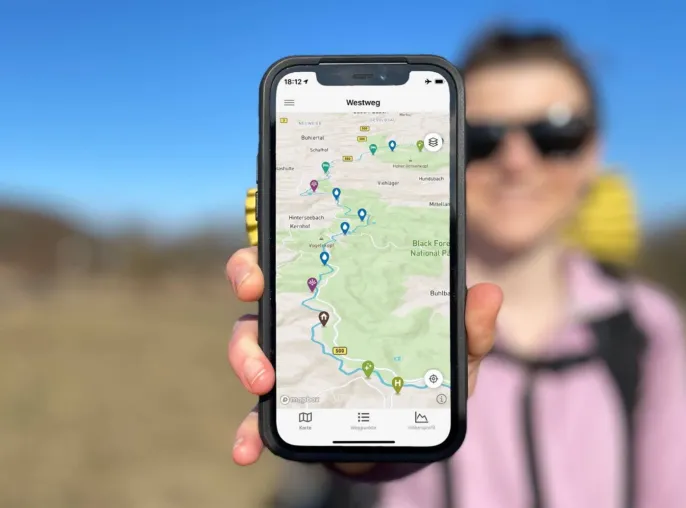 Rucksack auf und los! Neue App für Weitwanderwege in Deutschland geht an den Start. Bild: Rucksack auf und los! Neue App für Weitwanderwege in Deutschland geht an den Start.