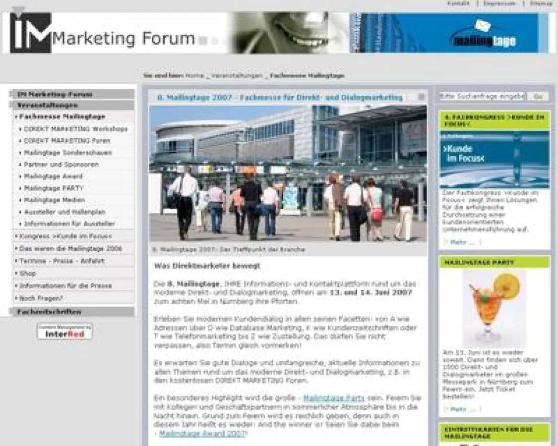 Die Mailingtage erscheinen im neuen, übersichtlichen Design