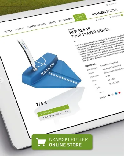Bild: Neuer Onlineshop! KRAMSKI PUTTER ab sofort online erhältlich