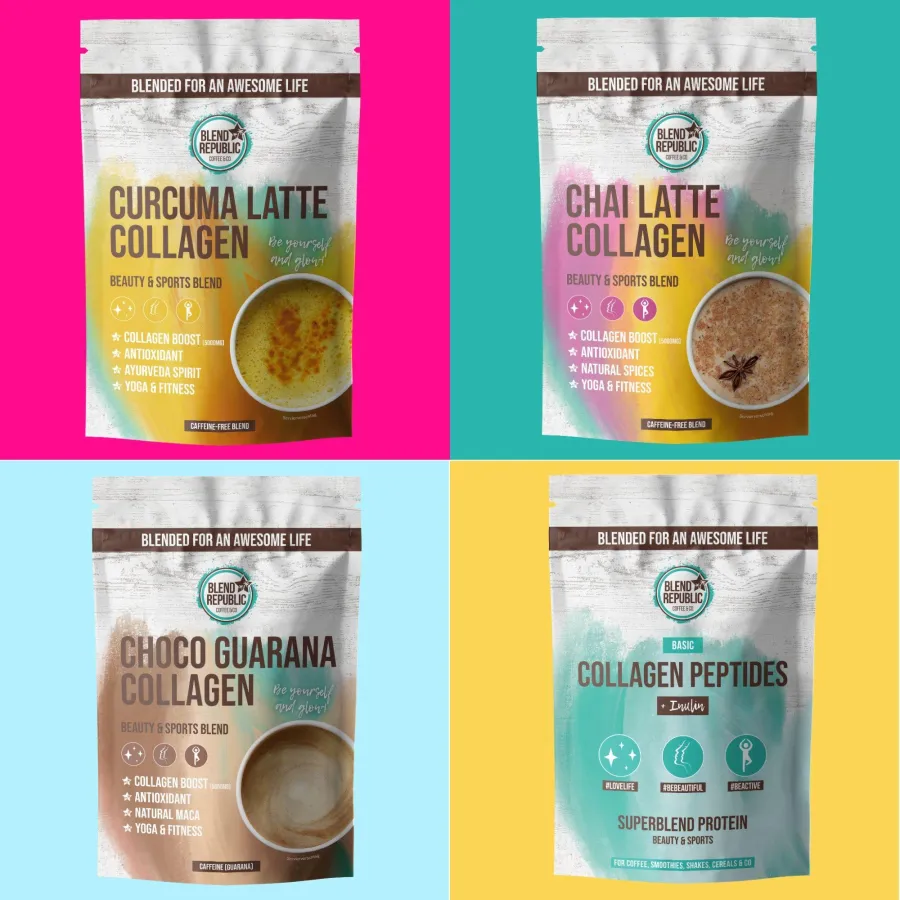 Be yourself and glow! Beauty & Sports Blends mit Kollagen.