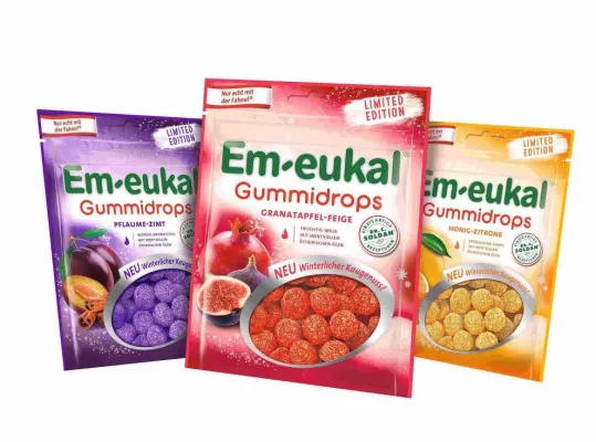 Bild: So schmeckt Winter! Die Em-eukal Gummidrops Winteredition bietet verführerischen Kaugenuss
