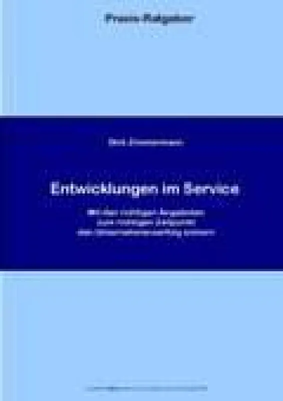 eBook „Entwicklungen im Service“