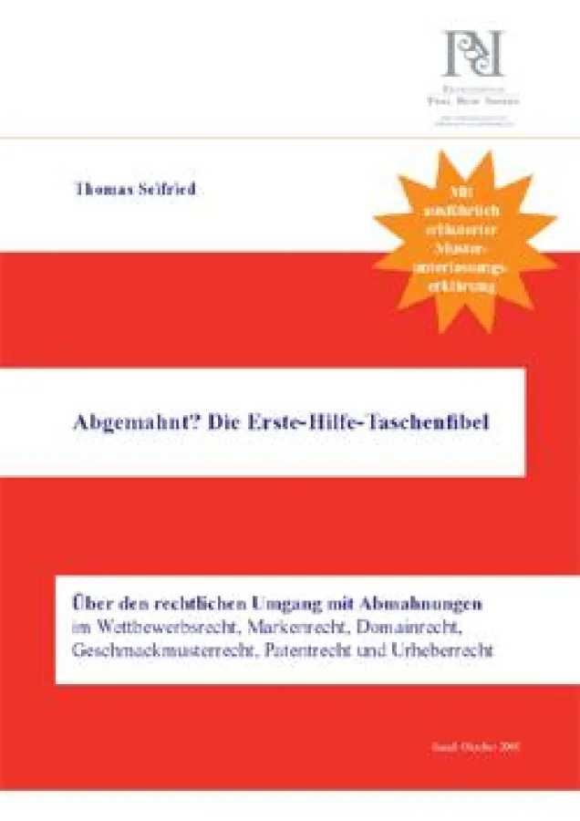 Kostenloses Ebook zum Umgang mit Abmahnungen