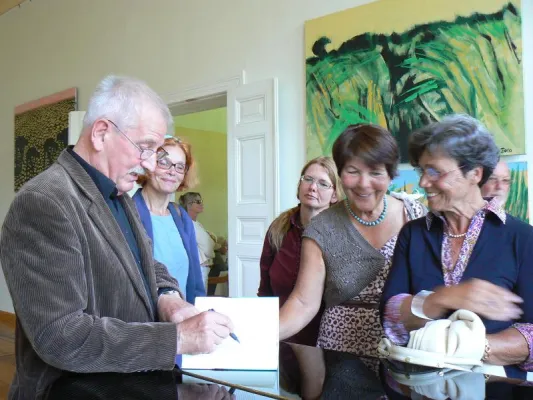 Bild: Der Maler Matthias Wegehaupt als Schriftsteller