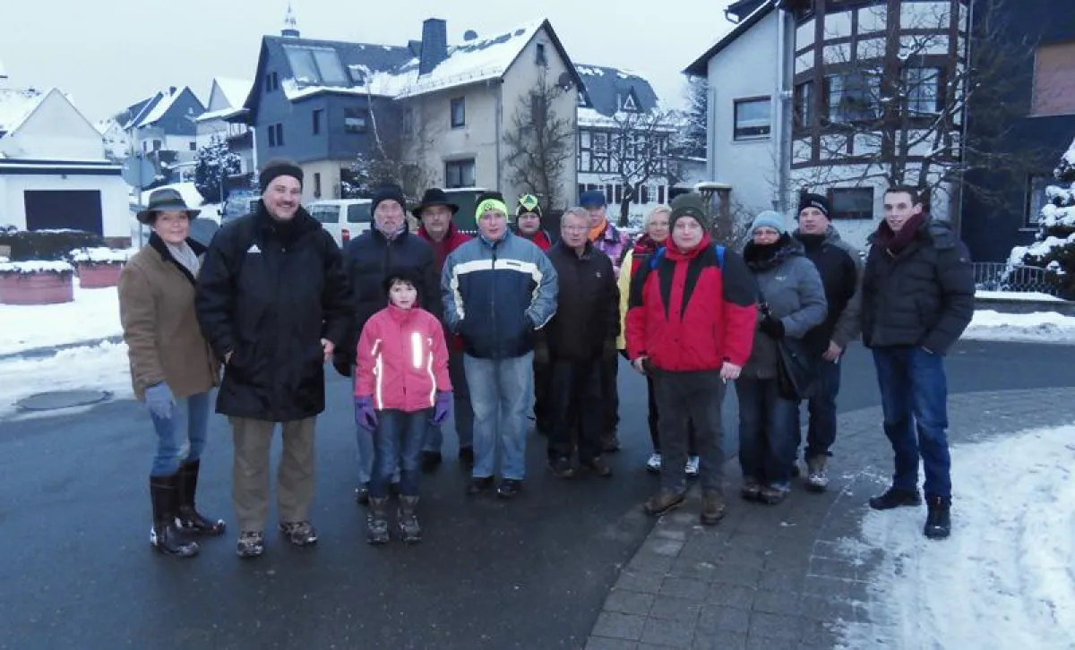 Die Wandergruppe in Dreisbach.