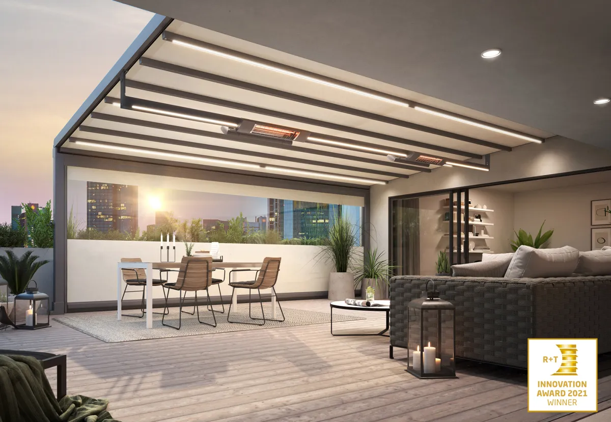 „pergola stretch“ von markilux erhielt Innovationspreis der „R+T digital“ (© markilux)