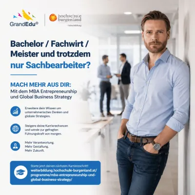 Bild: Bachelor, Fachwirt oder Meister und trotzdem nur Sachbearbeiter? Warum der MBA hilft!