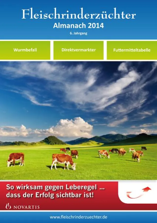 Cover Fleischrinderzüchter Almanach 2014