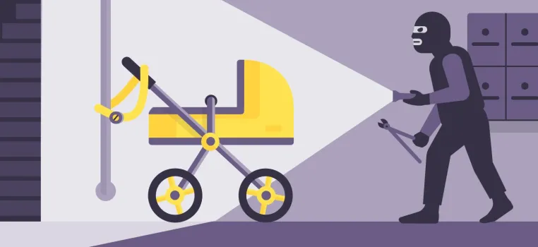 Kinderwagen geklaut? Neue Hausratsversicherung ersetzt Eltern den Schaden Bild: Kinderwagen geklaut? Neue Hausratsversicherung ersetzt Eltern den Schaden