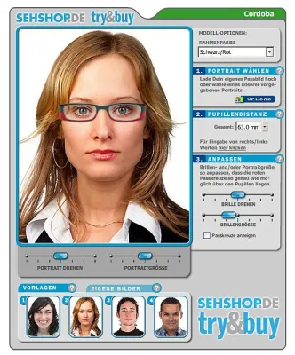Brillen können jetzt auch online anprobiert werden Bild: Brillen können jetzt auch online anprobiert werden