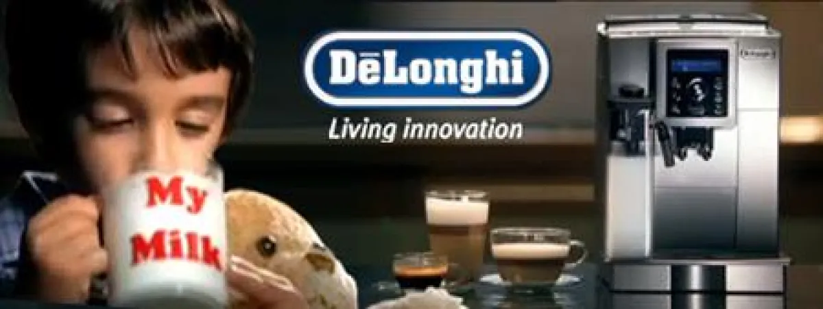 (Foto: De'Longhi) Neuer TV-Spot zum Kaffeevollautomaten ECAM 23.450 ab 10. Mai 2010