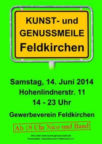 Bild: Kunst-und Genussmeile in Feldkirchen bei München