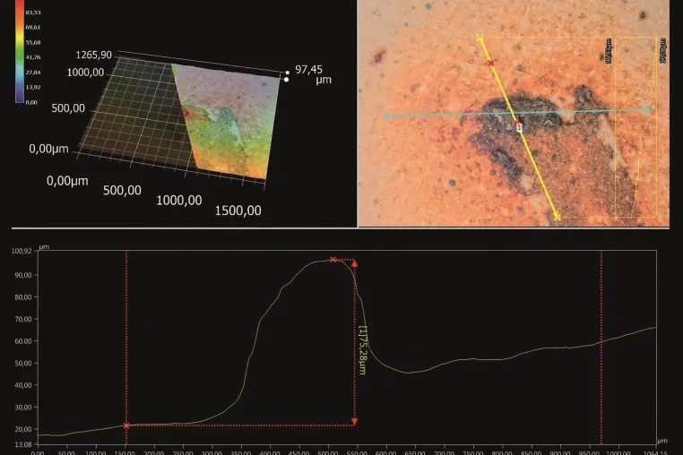 Bild: High-Tech-Analyse von Flugrost an Superyachten