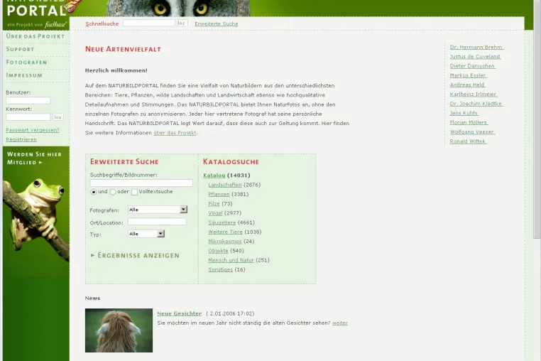 Bild: Online Bildagentur: Neue Artenvielfalt im NATURBILDPORTAL