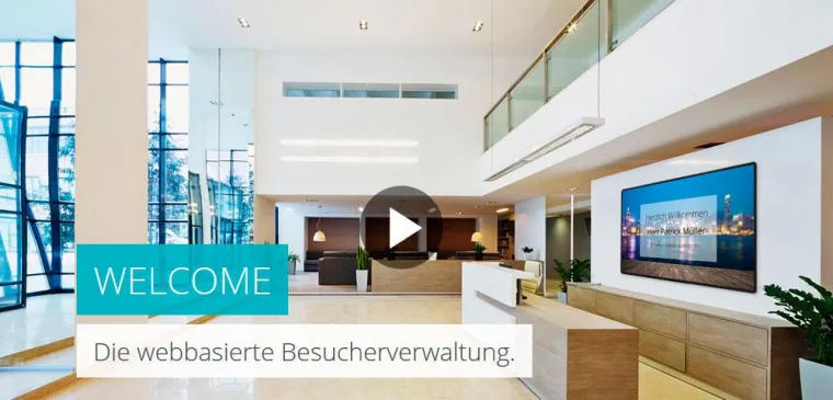 Bild: WELCOME von CW2. ist das Besuchermanagement in der Cloud