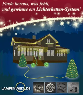Bild: Lichterketten-Gewinnspiel auf dem Lampenwelt-Blog