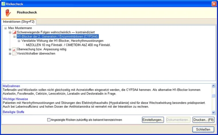 Neue Interaktions-Klassifikation der ABDA-Datenbank in WINAPO umgesetzt Bild: Neue Interaktions-Klassifikation der ABDA-Datenbank in WINAPO umgesetzt