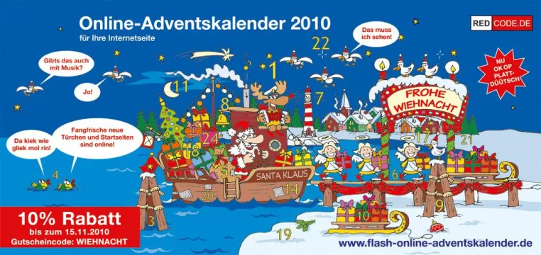 Nu ok op Plattdüütsch: fangfrische Türchen im Online-Adventskalender Bild: Nu ok op Plattdüütsch: fangfrische Türchen im Online-Adventskalender