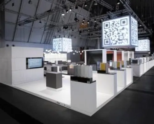 Bild: QUICK RESPONSE-DER ETERNIT-MESSESTAND AUF DER DACH+HOLZ 2012